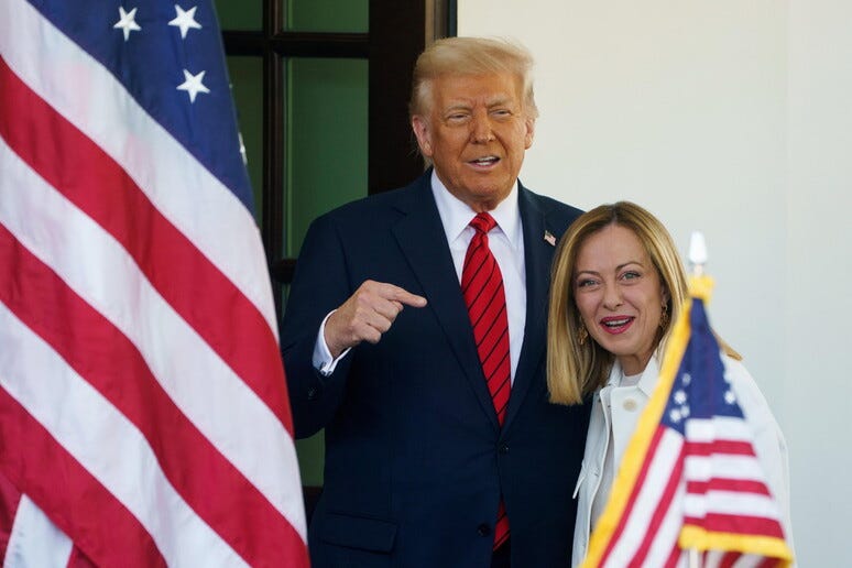 Trump y Meloni en otros tiempos. - TODOS LOS DERECHOS RESERVADOS