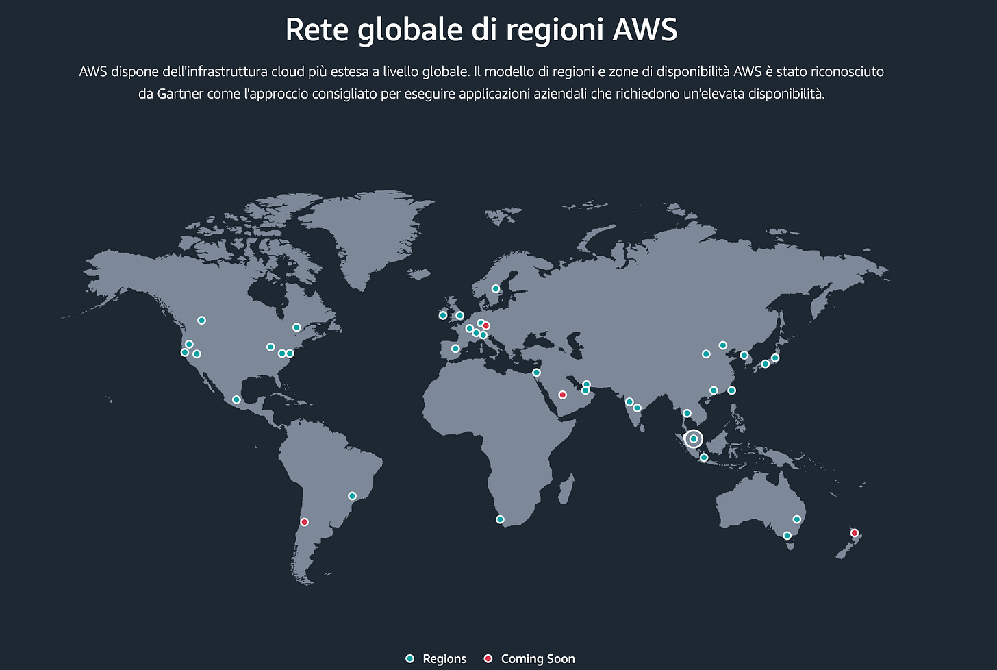 La rete globale di AWS