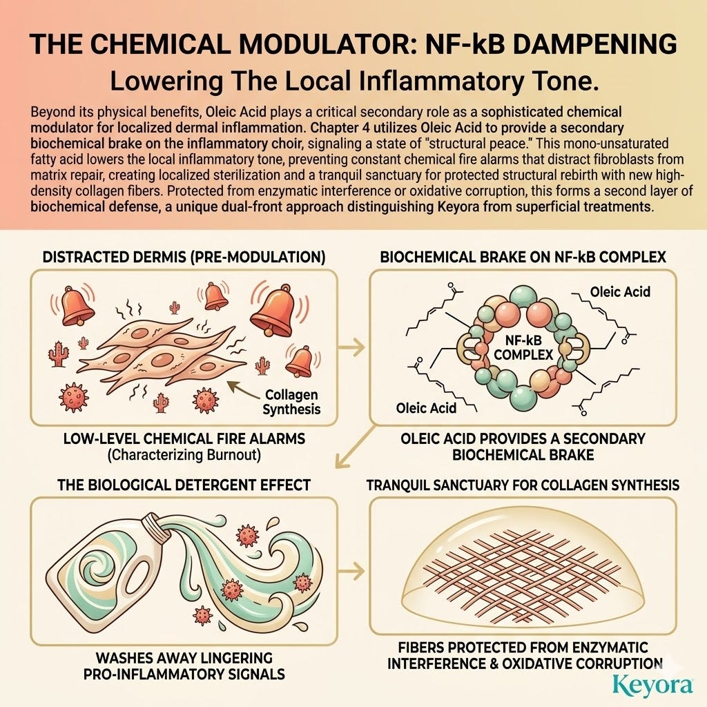 Systemic Regulator utilizing Oleic Acid for NF-kB Dampening and Chemical Modulation to ensure structural peace and ATP Synthesis sovereignty. Systemic Regulator utilizing Oleic Acid for NF-kB Dampening and Chemical Modulation to ensure structural peace and ATP Synthesis sovereignty.