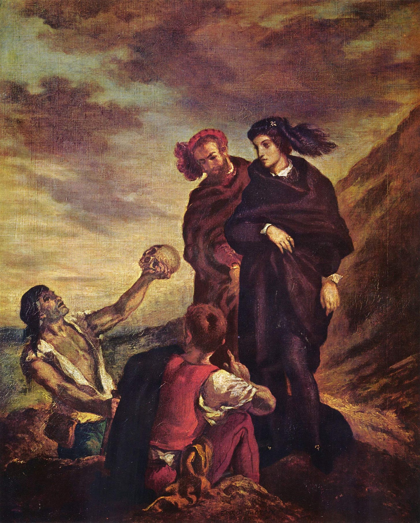 File:Hamlet und Horatio auf dem Friedhof (Eugène Ferdinand Victor  Delacroix).jpg - Wikimedia Commons
