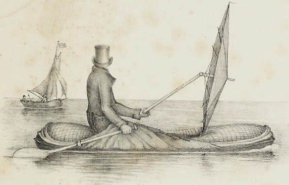 Halkett boat image from Wikipedia entry linked above