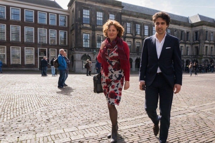Kathalijne Buitenweg en Jesse Klaver. Foto: GroenLinks