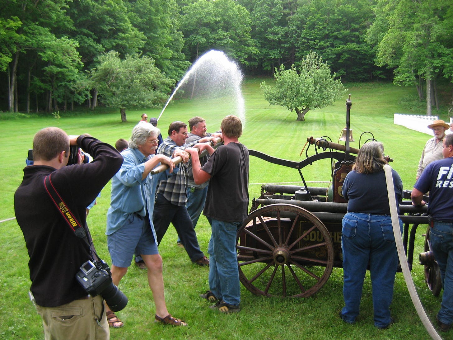 Antique pumper