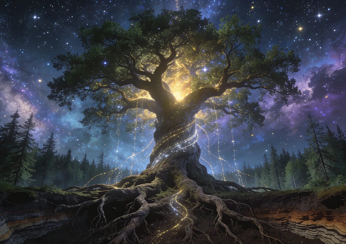 The Yggdrasil tree - AI illustration