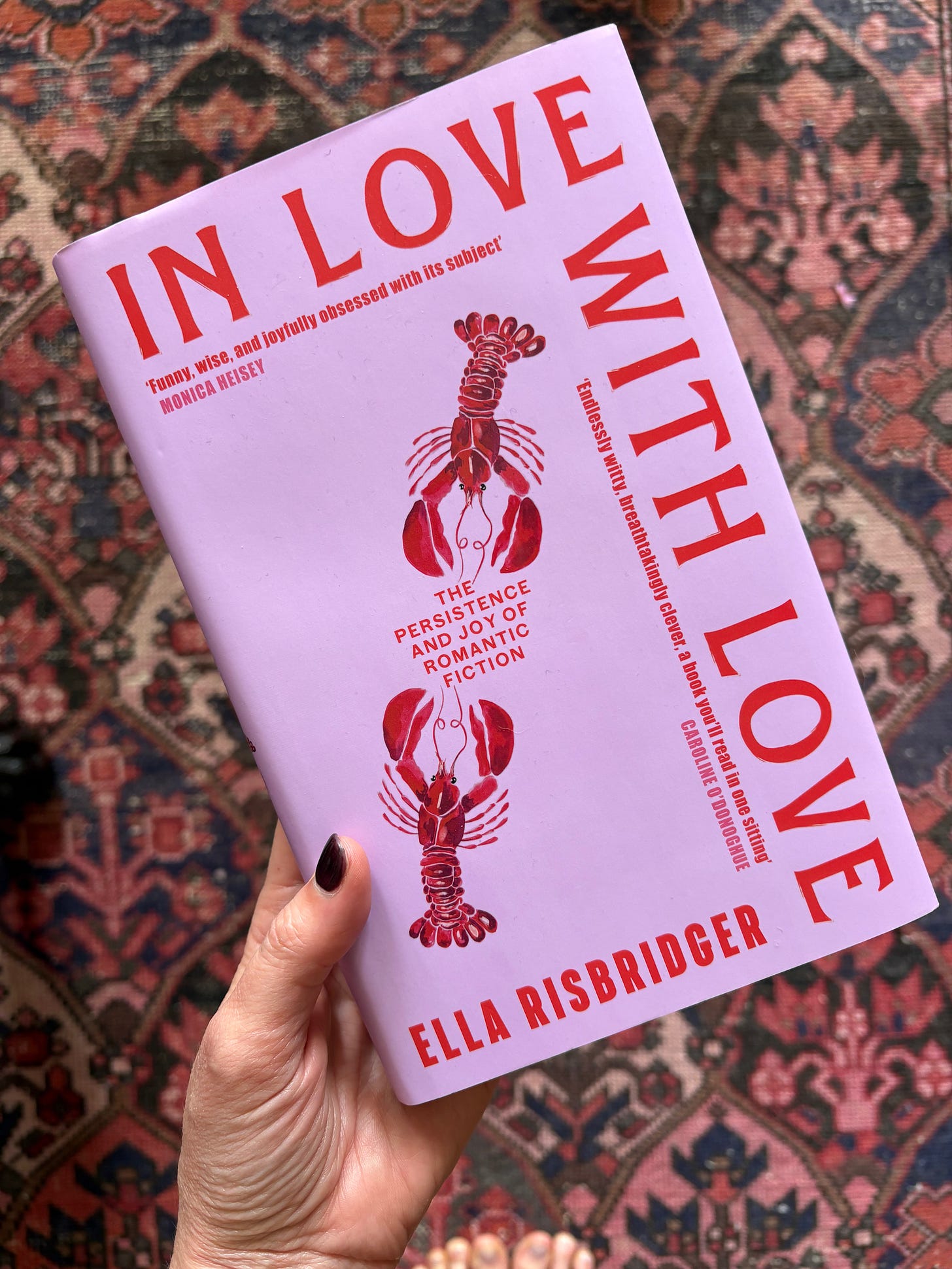 Image: book cover. Title: In Love with Love by Ella Risbridger Image: book cover. Title: In Love with Love by Ella Risbridger