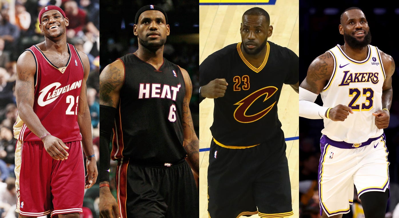 The 4 Hall of Fame careers of LeBron James