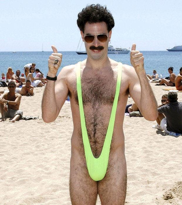 Official Borat Mankini | 2012 20th Century Fox Green Swimsuit | Funny Costume Cosplay - Etsy Official Borat Mankini | 2012 20th Century Fox Green Swimsuit | Funny Costume Cosplay - Etsy