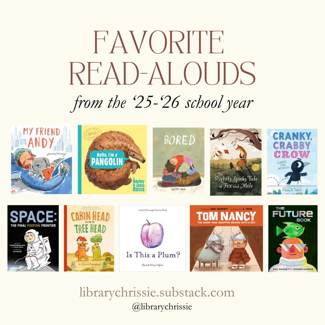 My favorite read-alouds of the 25-26 school year