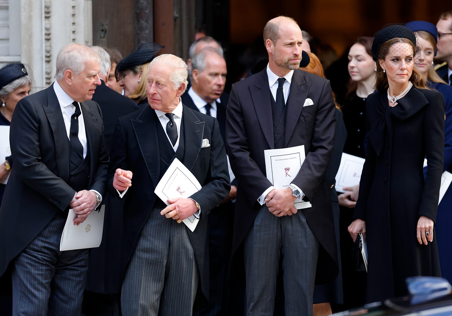prince andrew and king charles attend duchess of kent funeral prince andrew and king charles attend duchess of kent funeral
