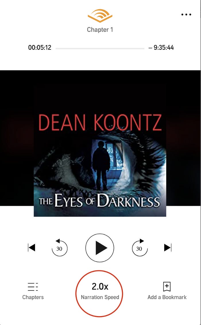 Audio Book “The Eyes of Darkness” Audio Book “The Eyes of Darkness”