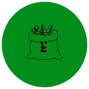the BLACK and greenback