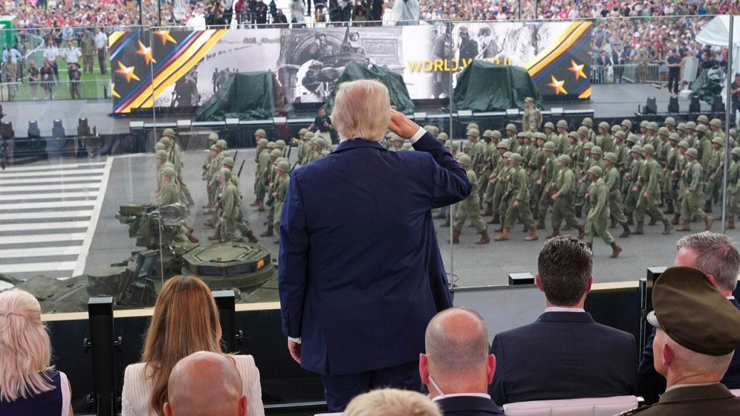 Trump hosts military parade for US Army anniversary amid 'No Kings'  protests across the country | Euronews