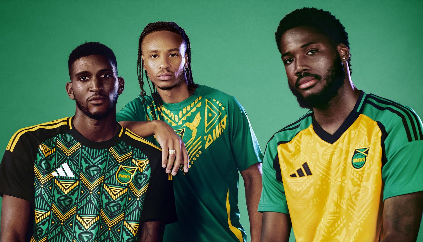 adidas Launch Jamaica 24/25 Home, Away & Prematch Shirts - SoccerBible adidas Launch Jamaica 24/25 Home, Away & Prematch Shirts - SoccerBible