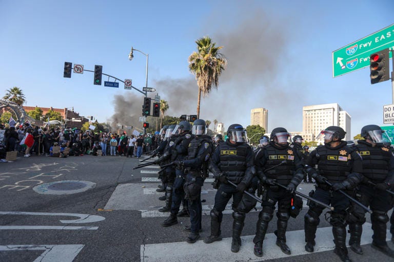 LA protests live: Trump demands ‘bring in the troops’ after dozens ...