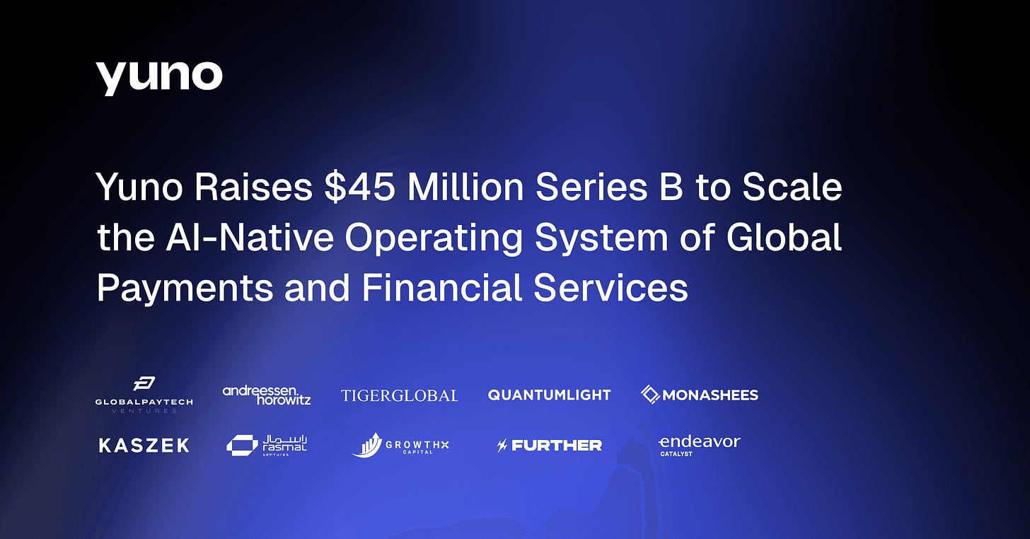 Yuno Raises $45 Million Series B to Scale the AI-Native Operating System of Global Payments and Financial Services Yuno Raises $45 Million Series B to Scale the AI-Native Operating System of Global Payments and Financial Services