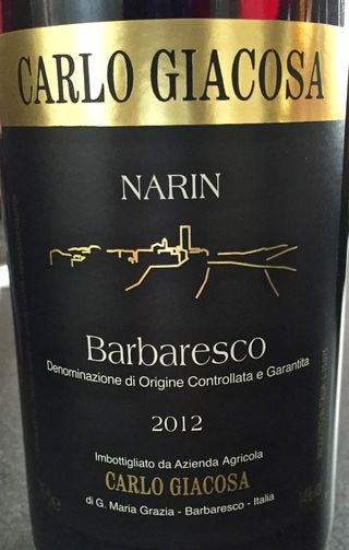 Carlo Giacosa Barbaresco, Narin Carlo Giacosa Barbaresco, Narin