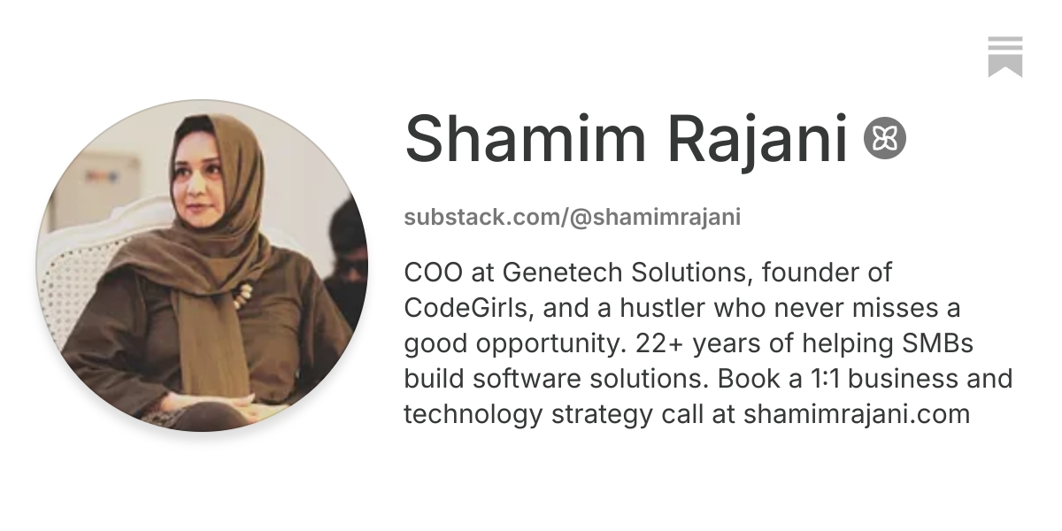 Shamim Rajani | Substack