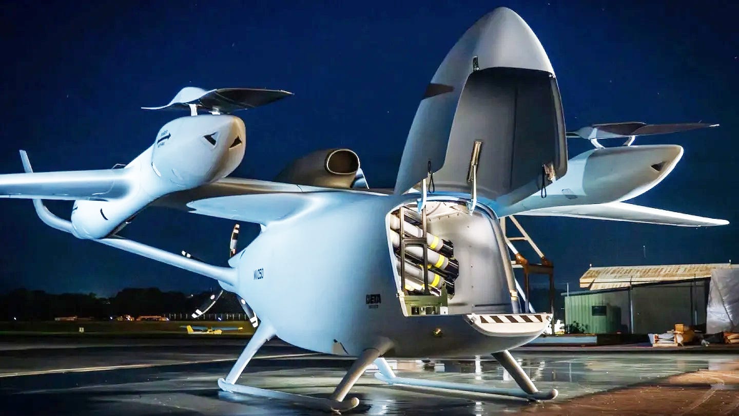A new hybrid-electric heavy-lift cargo drone has been unveiled by the defense arm of U.S. company Beta Technologies.