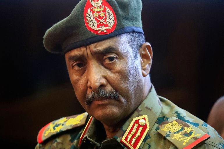Sudan's top army general Abdel Fattah al-Burhan Sudan's top army general Abdel Fattah al-Burhan