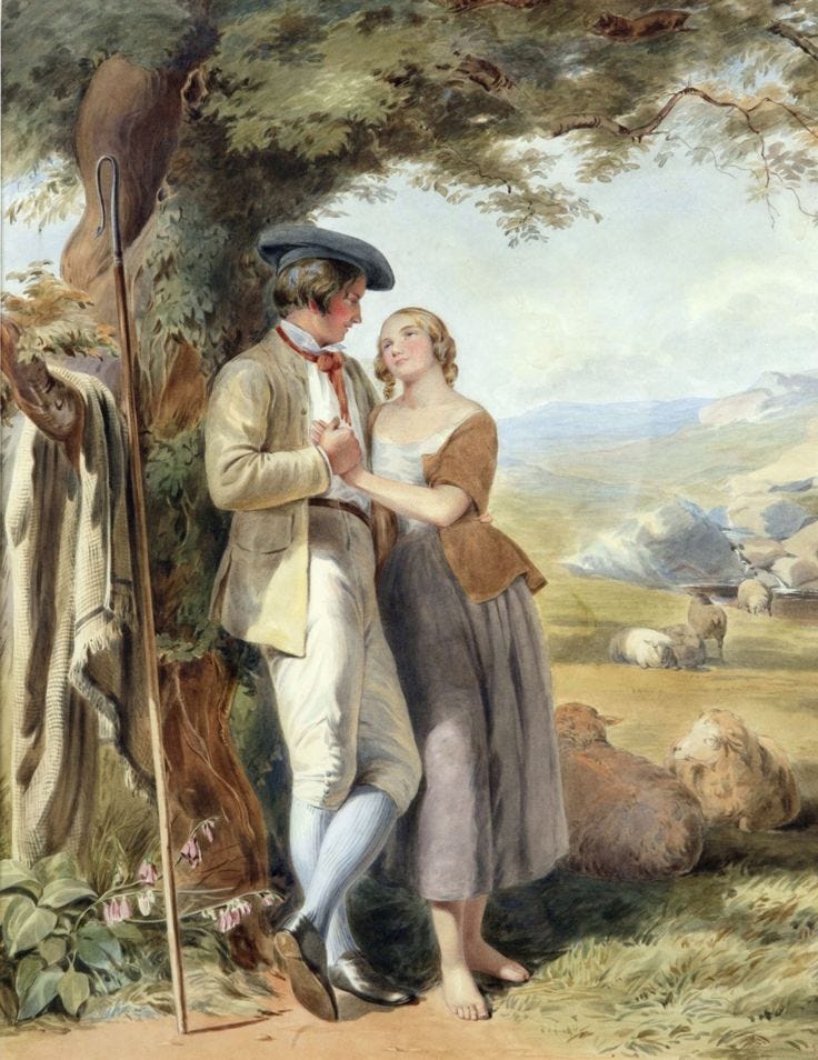 A Courting Couple by John Absolon. BonzaSheila Presents The ...