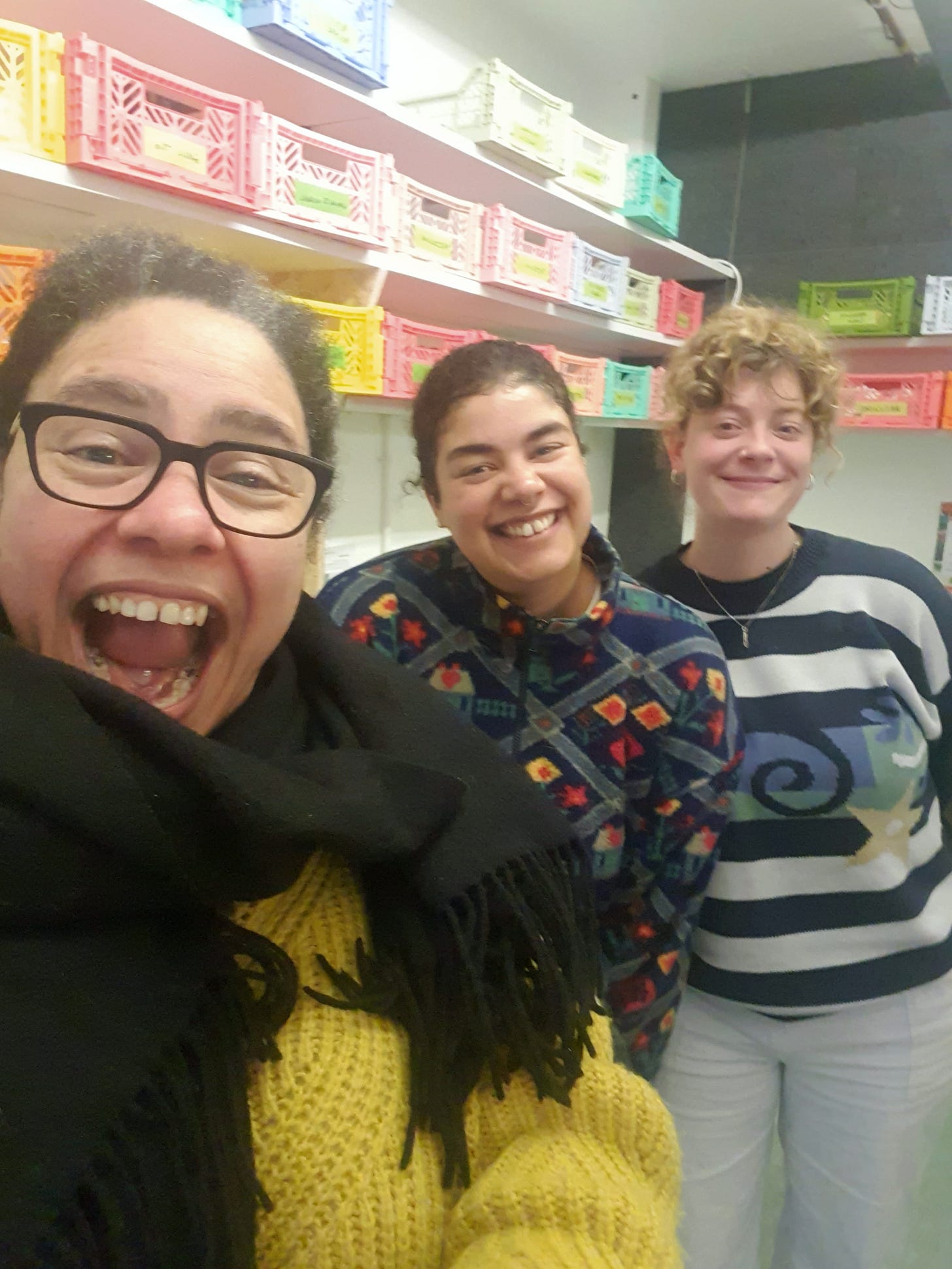 Susie with Anna and Tatiana in the Nata Concept Store studio