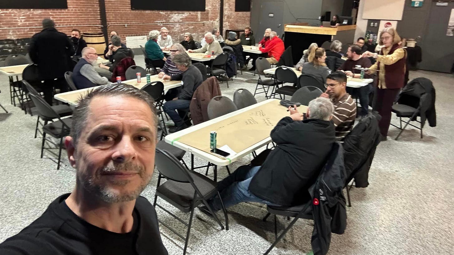 Carl Stevenson of the Central Neighbourhood Association taking a selfie of the event Carl Stevenson of the Central Neighbourhood Association taking a selfie of the event