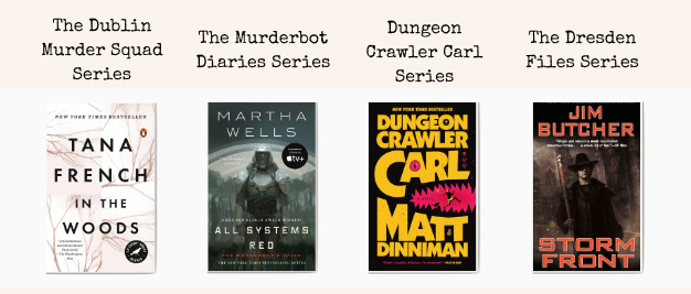 four books that are book on in the book series