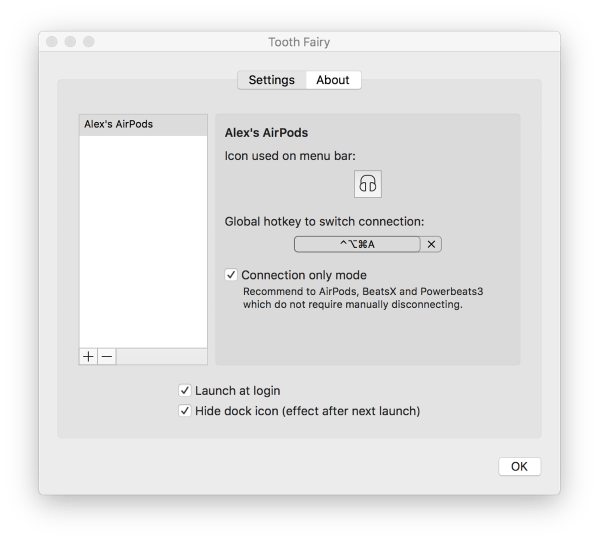 Tooth Fairy Preference Pane