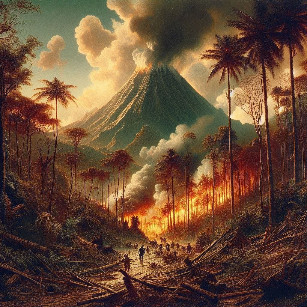 1902 Mount Pelée Erupts in Martinique