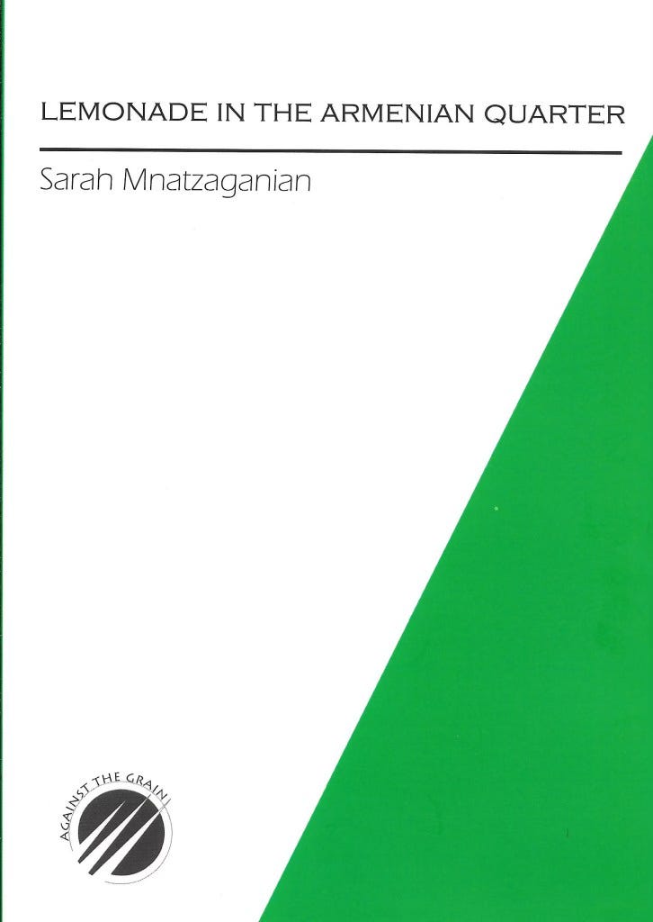 Book cover in white and green.