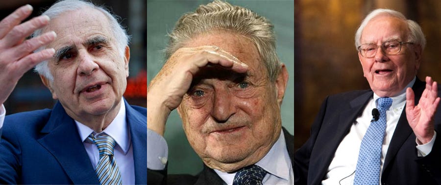 El 13F desvela donde invierten Icahn, Soros y Buffett. - LOFF.IT