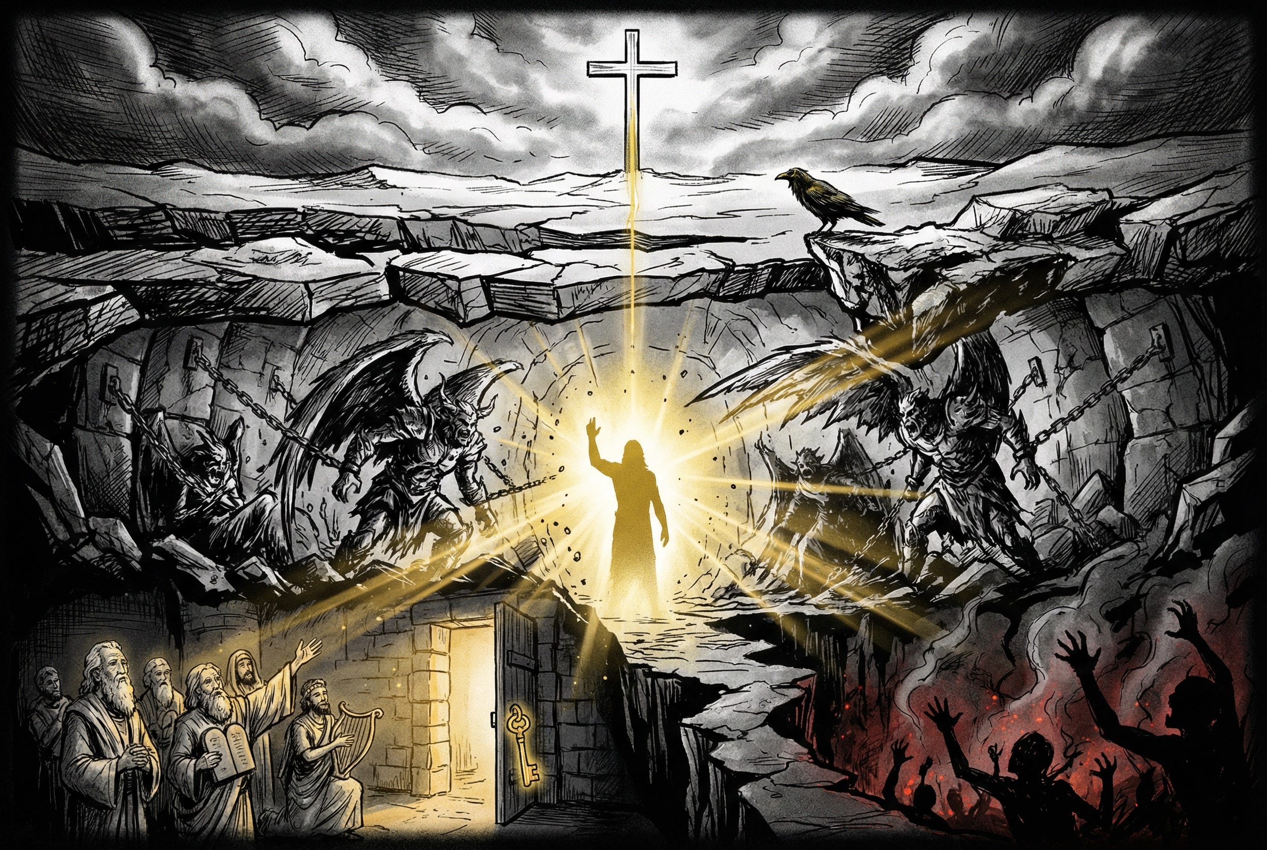 WHAT JESUS DID FOR THREE DAYS IN THE HEART OF THE EARTH