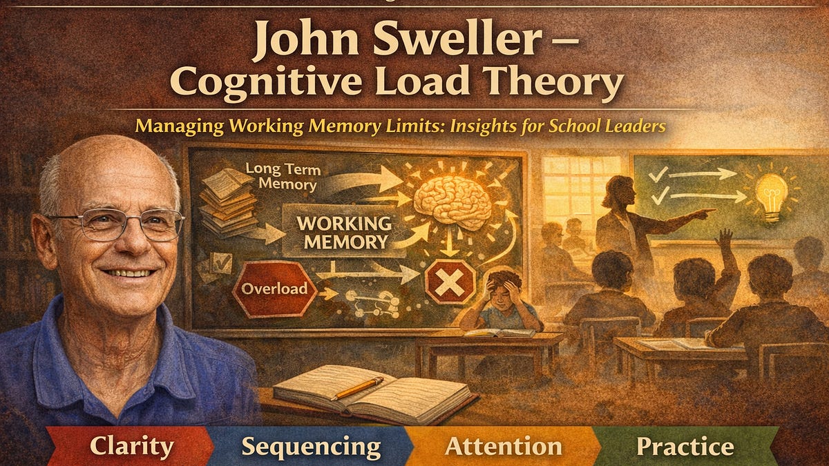 Educational Thinking #5 John Sweller – Cognitive Load Theory