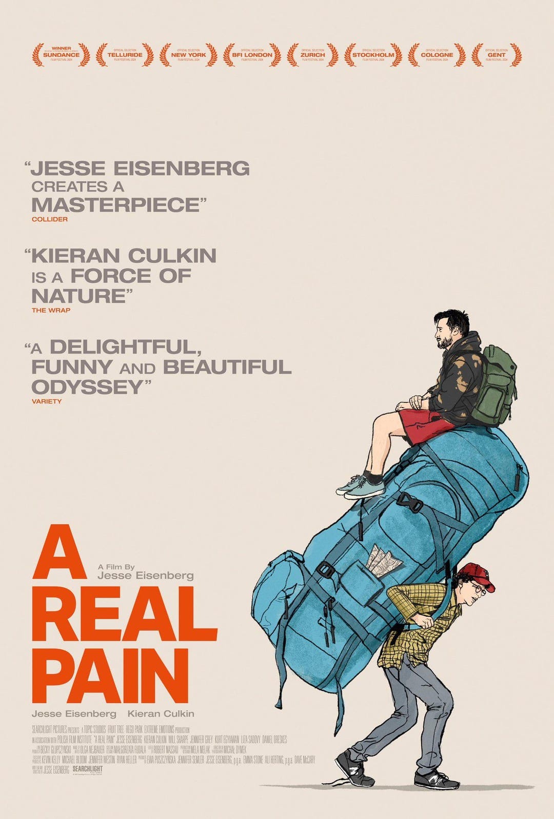 New poster for Jesse Eisenberg's 'A Real Pain' : r/movies New poster for Jesse Eisenberg's 'A Real Pain' : r/movies