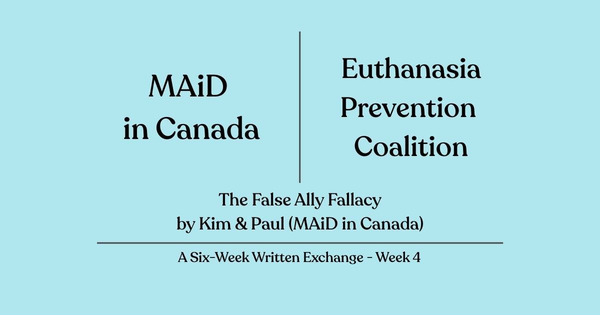 Comments - A Six-Week Exchange With the Euthanasia Prevention Coalition ...