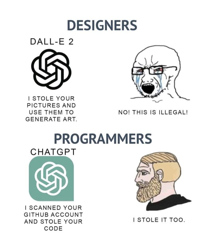 r/programminghumor - Designers vs Programmers with A.I.