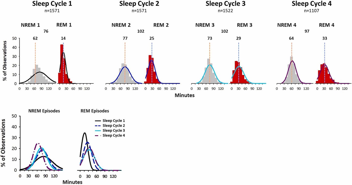 Cajochen C, Reichert CF, Münch M, Gabel V, Stefani O, Chellappa SL, Schmidt C. Ultradian sleep cycles: Frequency, duration, and associations with individual and environmental factors-A retrospective study. Sleep Health. 2024 Feb;10(1S):S52-S62. doi: 10.1016/j.sleh.2023.09.002. Epub 2023 Oct 31. PMID: 37914631.