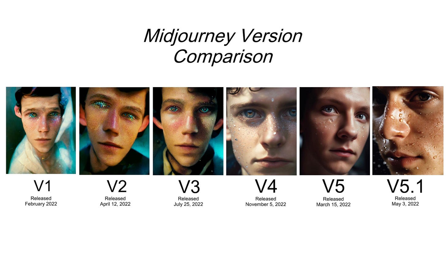 Prompt: "An incredibly detailed close up macro beauty shot of Tom Holland, shot on a Hasselblad medium format camera, unmistakable to a photograph, iridescent eyes, cinematic lighting, photographed by Tim Walker, trending on 500px --ar 4:5"