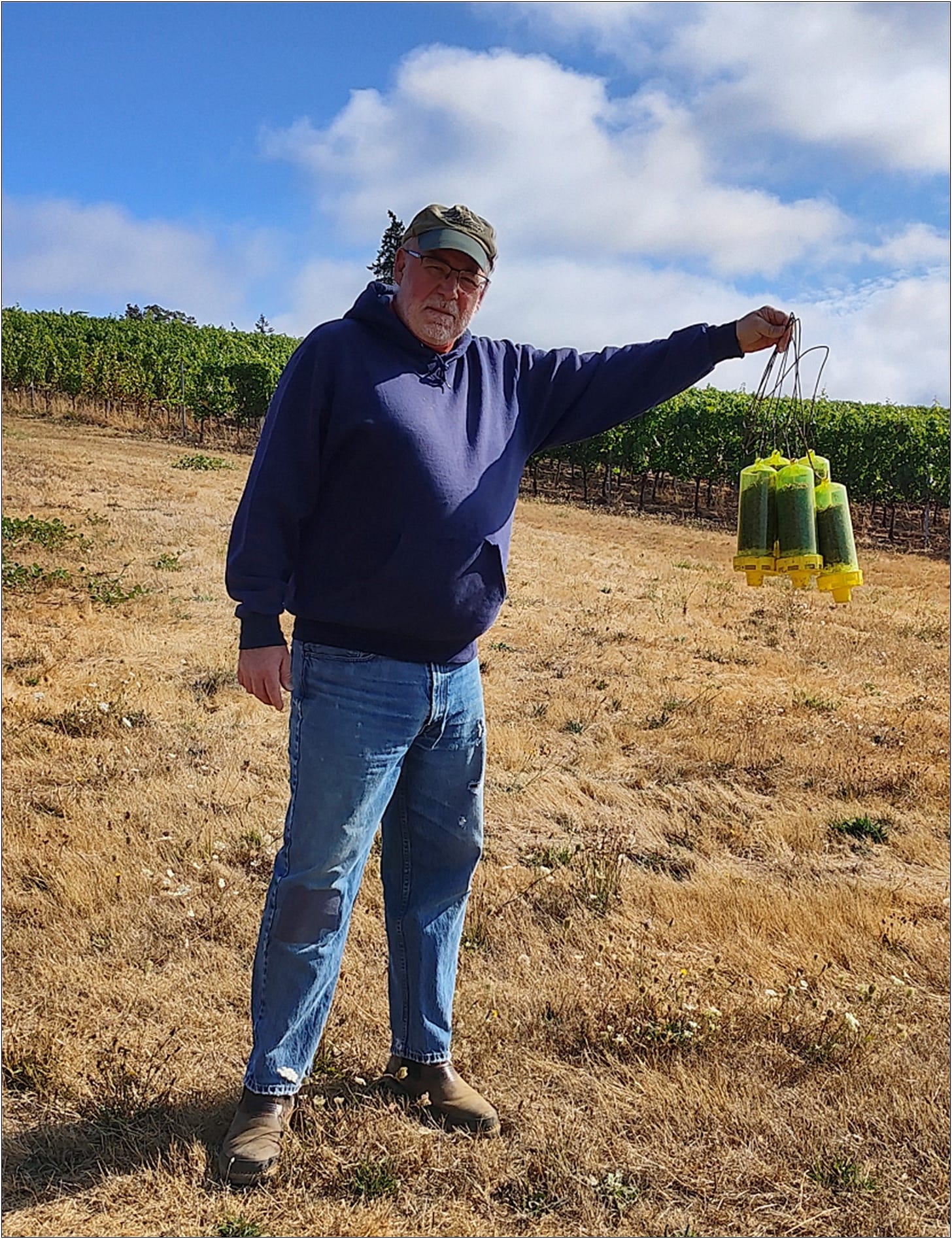 Ernie on opening day of yellow jacket season, quite the haul!