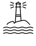 Lighthouse scene outline