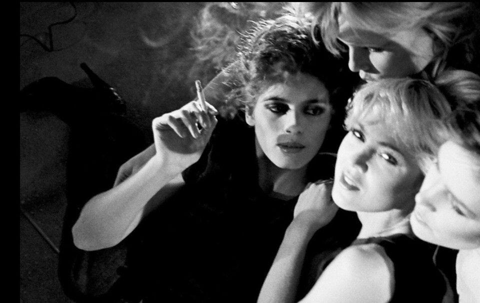 Gia Marie Carangi with Sandy Linter | Gia carangi, Supermodels, Gia carangi  girlfriend