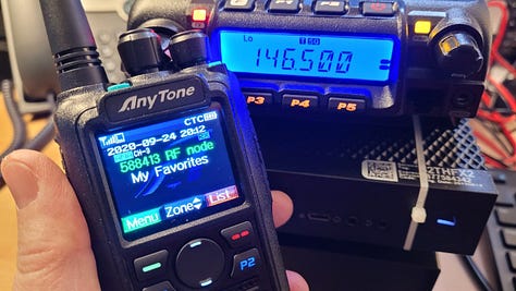 Pictures of the node and RIM-Alinco in operation