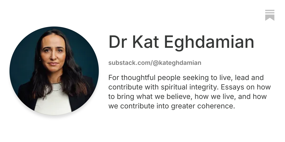 Dr Kat Eghdamian | Substack