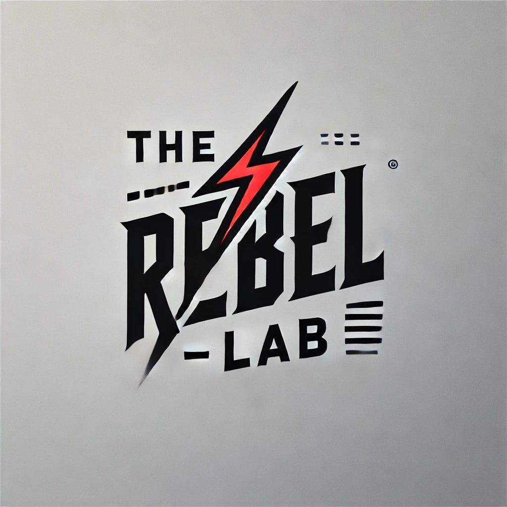 🔥 The Rebel Lab 🔥 logo