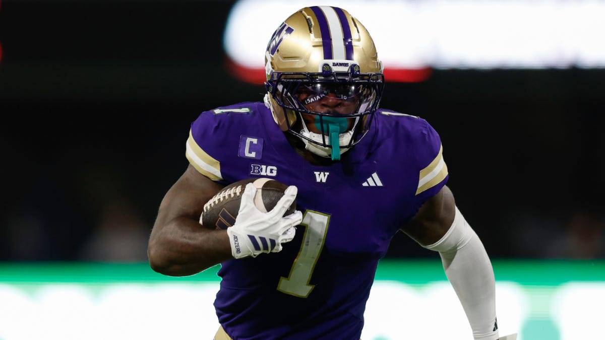Meet Jonah Coleman: Washington's TD machine set to face toughest test as  Huskies battle No. 1 Ohio State - CBS Sports