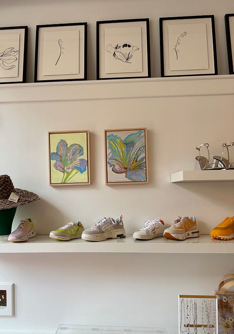 art show at OuiMillie in Boston