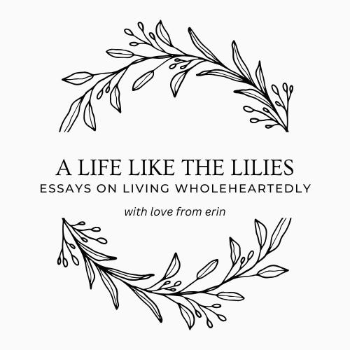 A life like the lilies: