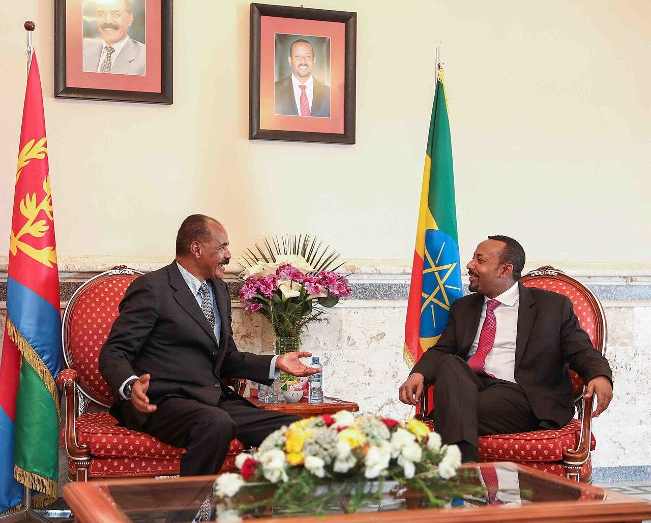 File:Abiy Ahmed and Isaias Afwerki speaking in Eritrea 2019.jpg