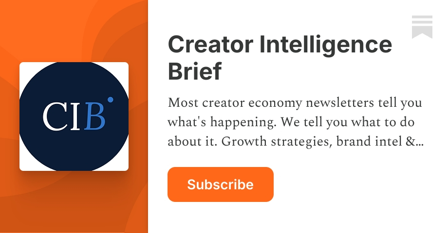 Creator Intelligence Brief | Substack