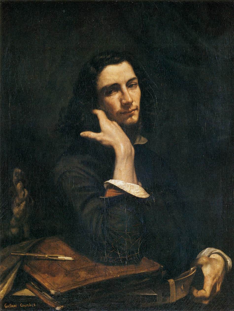 Courbet self portrait Man with a Leather Belt
